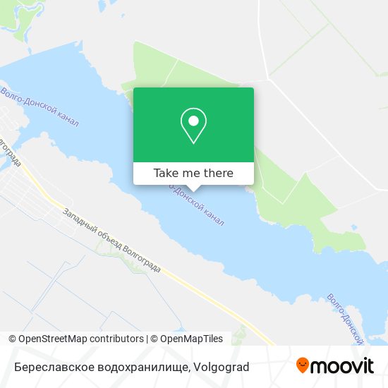 Береславское водохранилище map
