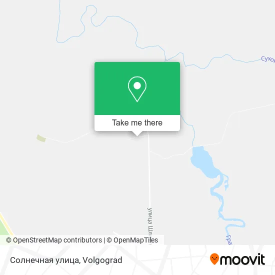 Солнечная улица map