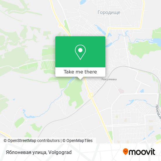 Яблоневая улица map