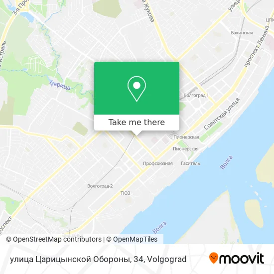 улица Царицынской Обороны, 34 map