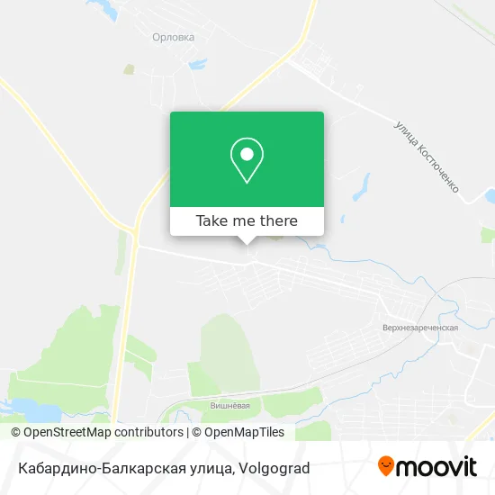 Кабардино-Балкарская улица map
