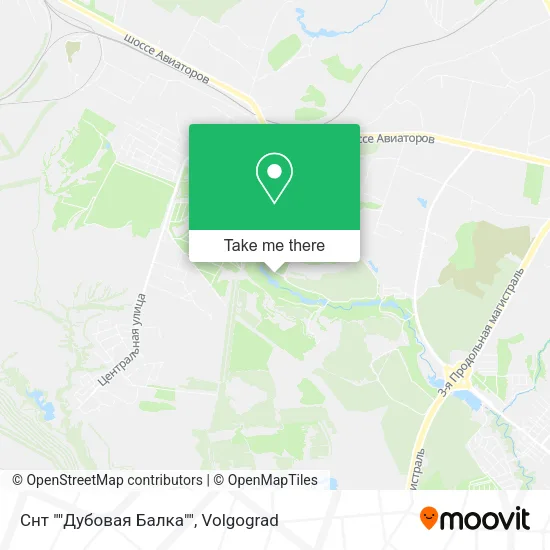 Снт ""Дубовая Балка"" map