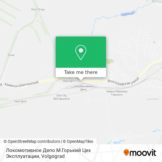 Локомотивное Депо М.Горький Цех Эксплуатации map