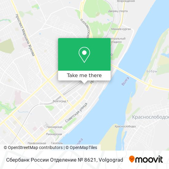 Сбербанк России Отделение № 8621 map