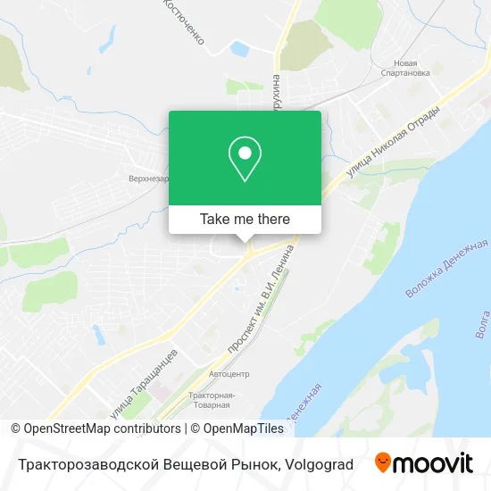 Тракторозаводской Вещевой Рынок map