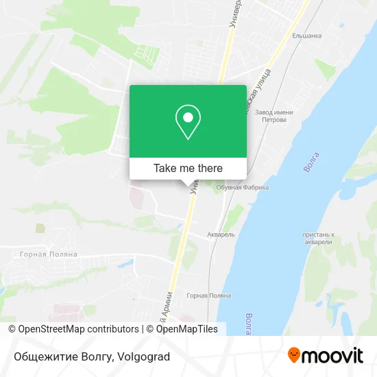 Общежитие Волгу map