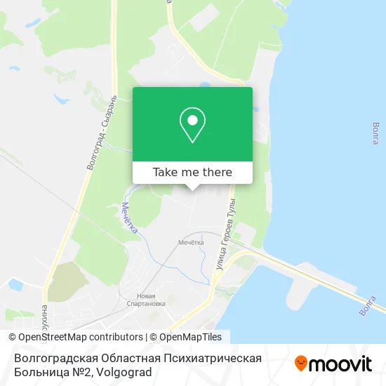 Волгоградская Областная Психиатрическая Больница №2 map