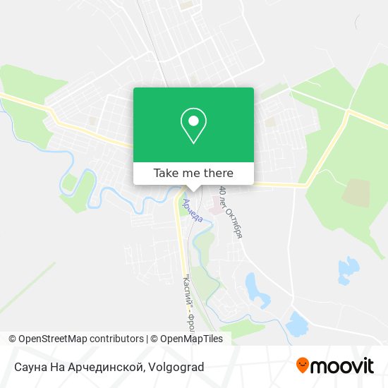 Сауна На Арчединской map