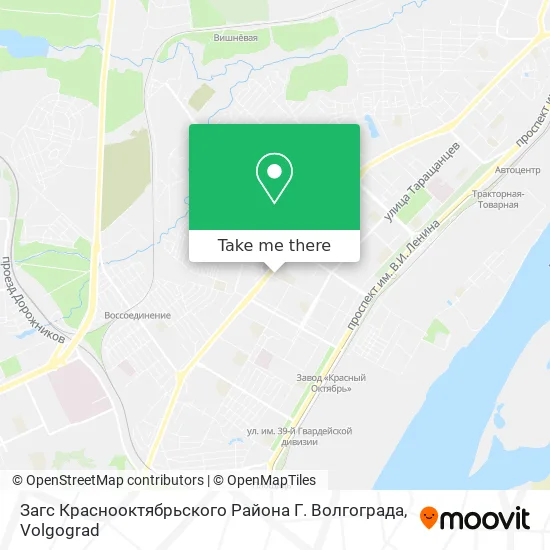 Загс Краснооктябрьского Района Г. Волгограда map