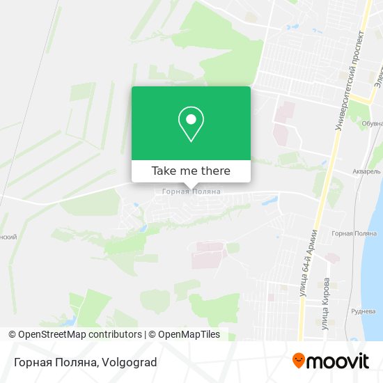 Горная Поляна map
