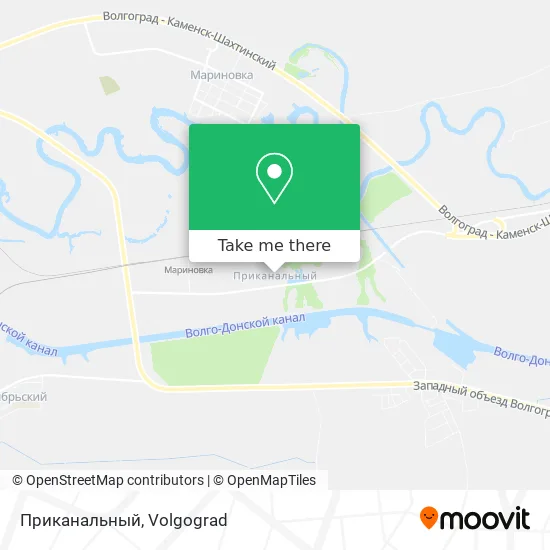 Приканальный map