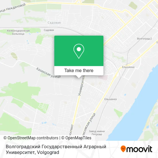 Волгоградский Государственный Аграрный Университет map