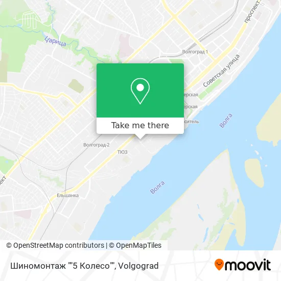 Шиномонтаж ""5 Колесо"" map