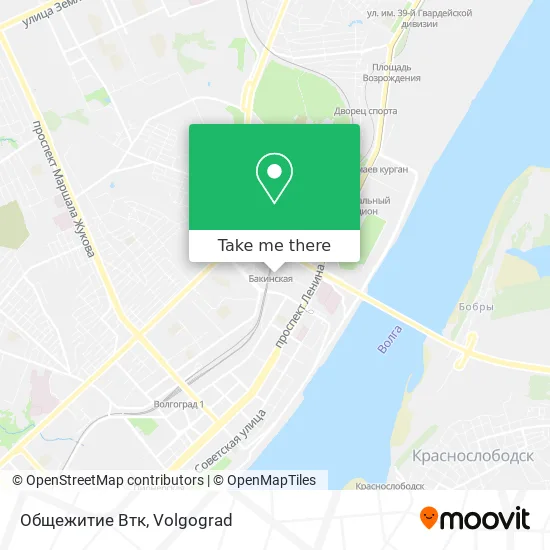 Общежитие Втк map