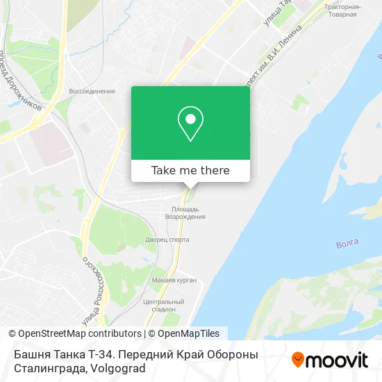 Башня Танка Т-34. Передний Край Обороны Сталинграда map