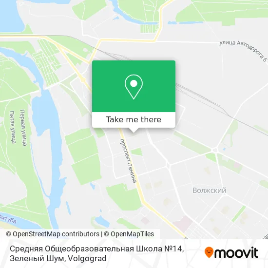 Средняя Общеобразовательная Школа №14, Зеленый Шум map