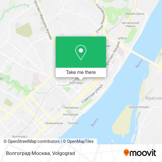Волгоград-Москва map
