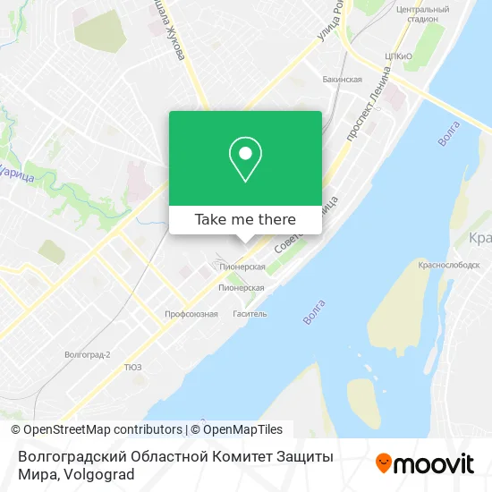 Волгоградский Областной Комитет Защиты Мира map