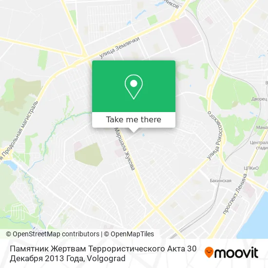 Памятник Жертвам Террористического Акта 30 Декабря 2013 Года map