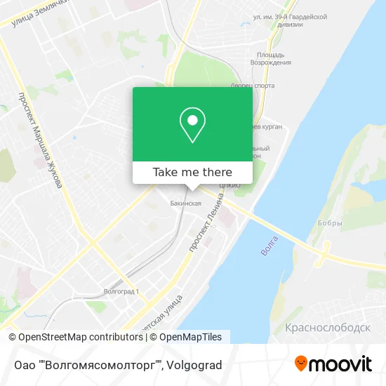 Оао ""Волгомясомолторг"" map