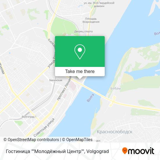 Гостиница ""Молодёжный Центр"" map