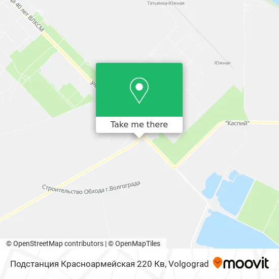 Подстанция Красноармейская 220 Кв map