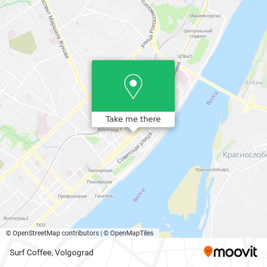 Surf Coffee map