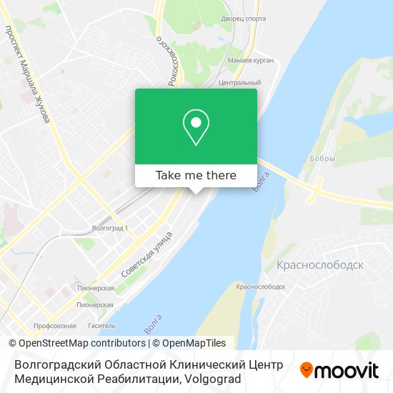Волгоградский Областной Клинический Центр Медицинской Реабилитации map