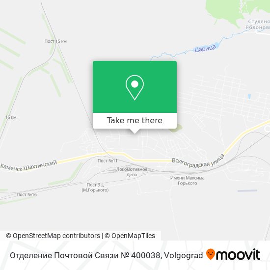Отделение Почтовой Связи № 400038 map