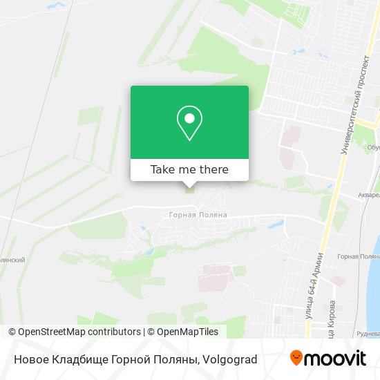 Новое Кладбище Горной Поляны map