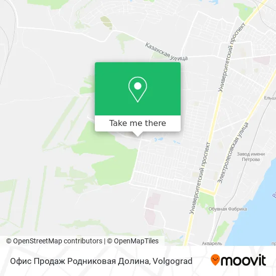 Офис Продаж Родниковая Долина map