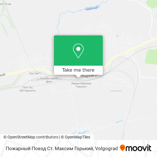 Пожарный Поезд Ст. Максим Горький map