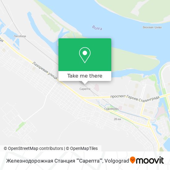 Железнодорожная Станция ""Сарепта"" map