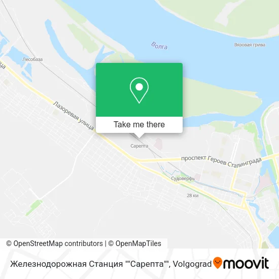 Железнодорожная Станция ""Сарепта"" map