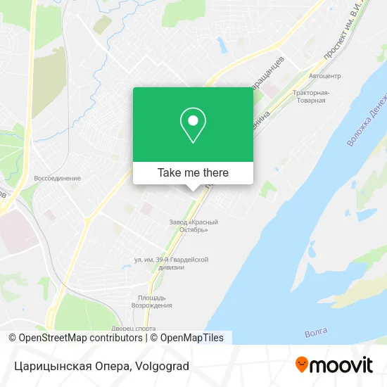 Царицынская Опера map