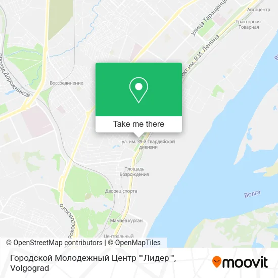 Городской Молодежный Центр ""Лидер"" map