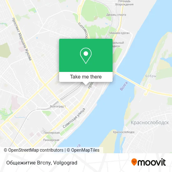 Общежитие Вгспу map