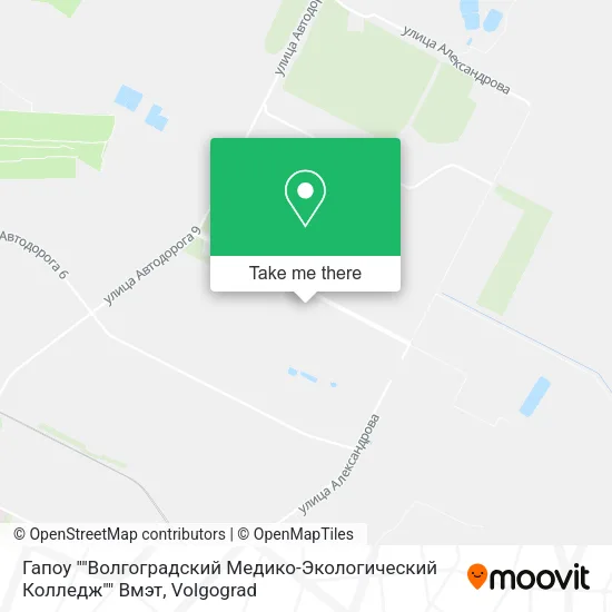 Гапоу ""Волгоградский Медико-Экологический Колледж"" Вмэт map