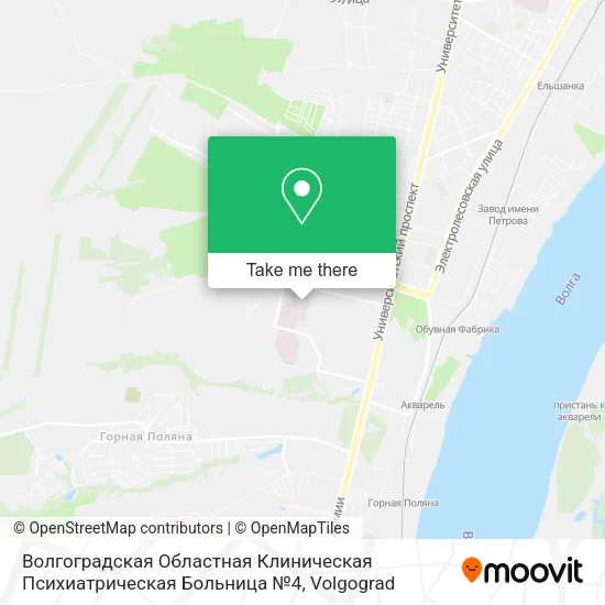 Волгоградская Областная Клиническая Психиатрическая Больница №4 map