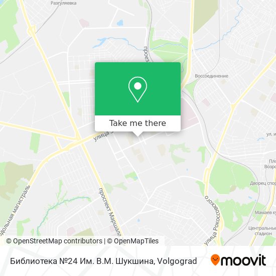 Библиотека №24 Им. В.М. Шукшина map