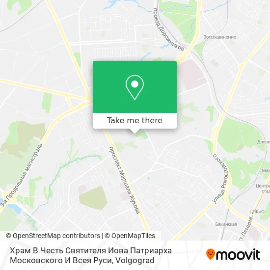 Храм В Честь Святителя Иова Патриарха Московского И Всея Руси map