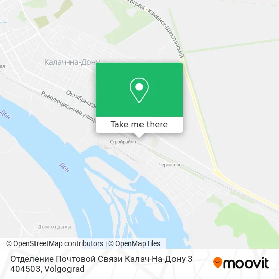 Отделение Почтовой Связи Калач-На-Дону 3 404503 map