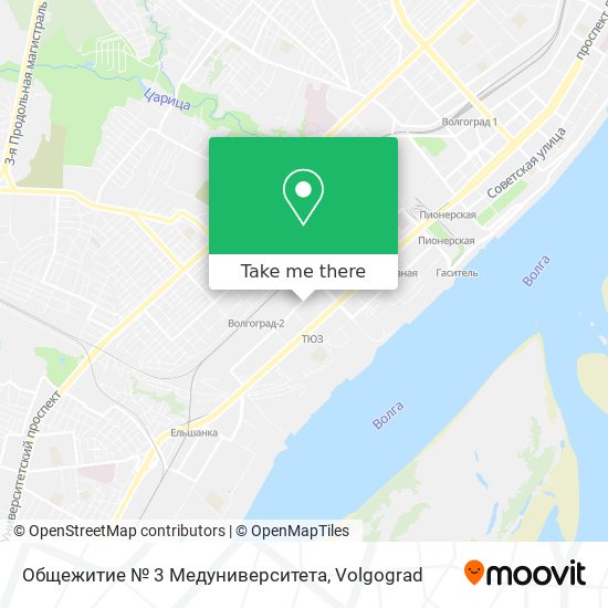 Общежитие № 3 Медуниверситета map