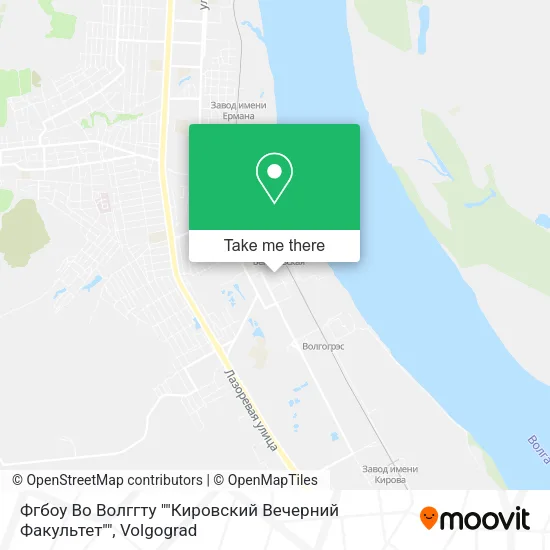 Фгбоу Во Волггту ""Кировский Вечерний Факультет"" map