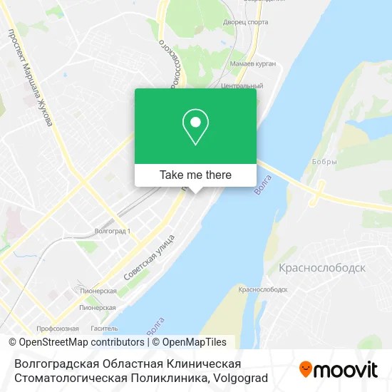 Волгоградская Областная Клиническая Стоматологическая Поликлиника map