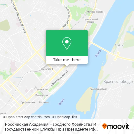 Российская Академия Народного Хозяйства И Государственной Службы При Президенте Рф map