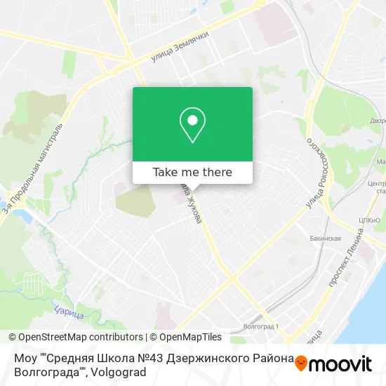Моу ""Средняя Школа №43 Дзержинского Района Волгограда"" map