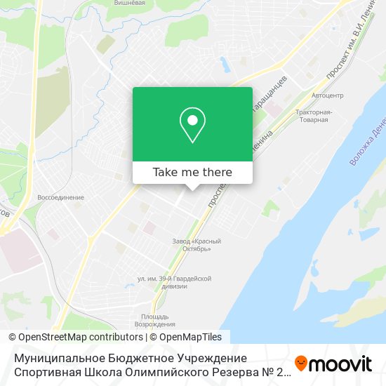 Муниципальное Бюджетное Учреждение Спортивная Школа Олимпийского Резерва № 21 Г. Волгограда map