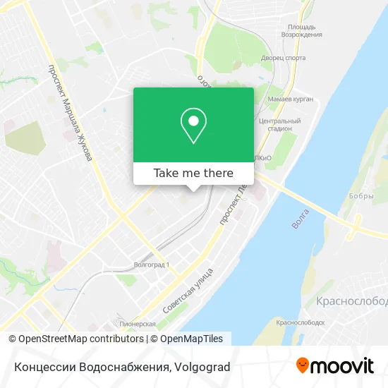 Концессии Водоснабжения map