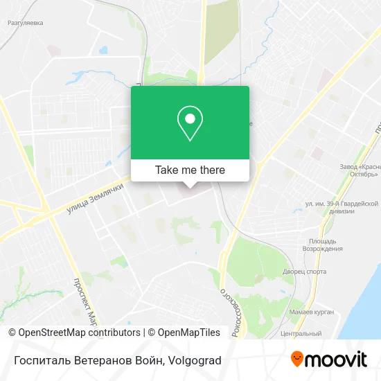 Госпиталь Ветеранов Войн map